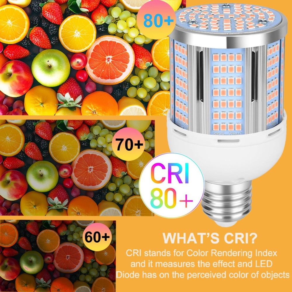 30W LED Corn Light Bulb 3000 Lumen Led Corn Bulb 3000K Warm White E26/E27 Bas...