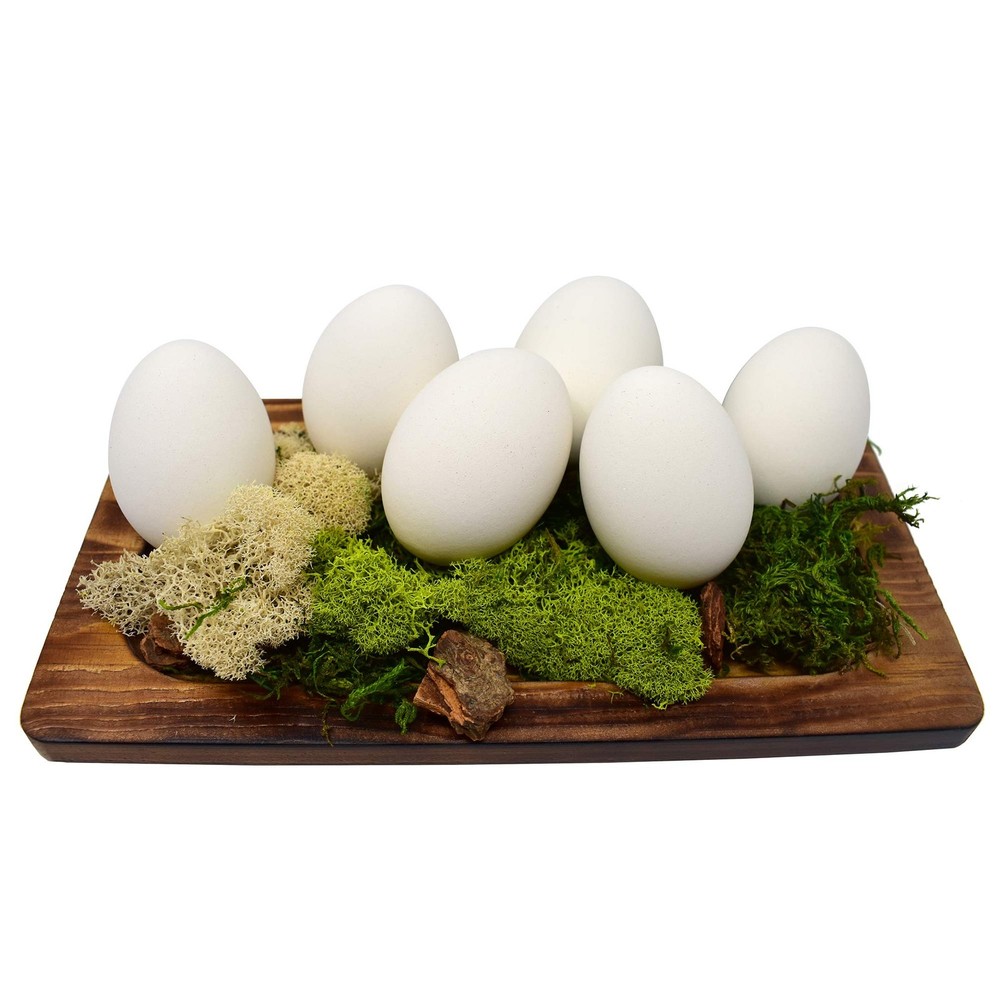 Ceramic Nest Eggs 6-Pack (White)