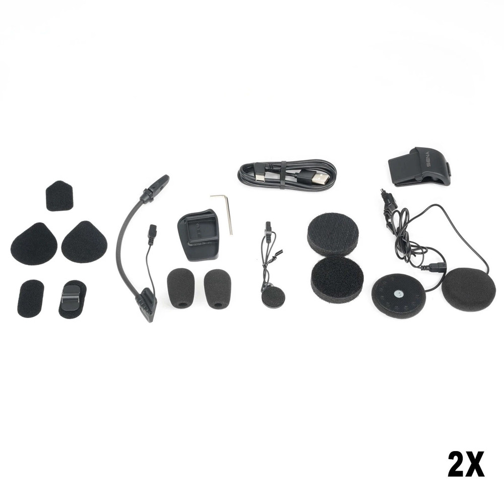Sena 5S-02D Motorcycle Bluetooth Communication System HD Dual Pack Bluetooth 5.1