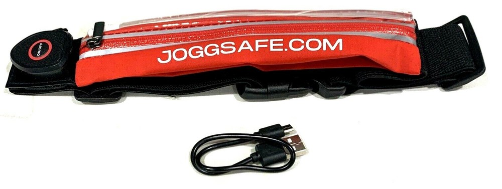 Joggsafe Lighted Red Adjustable Runners Safety Belt