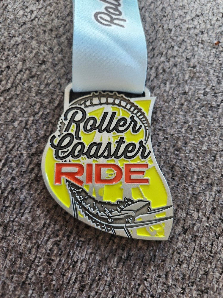 Race Medal - Six Flags - Roller Coaster Ride - 2016
