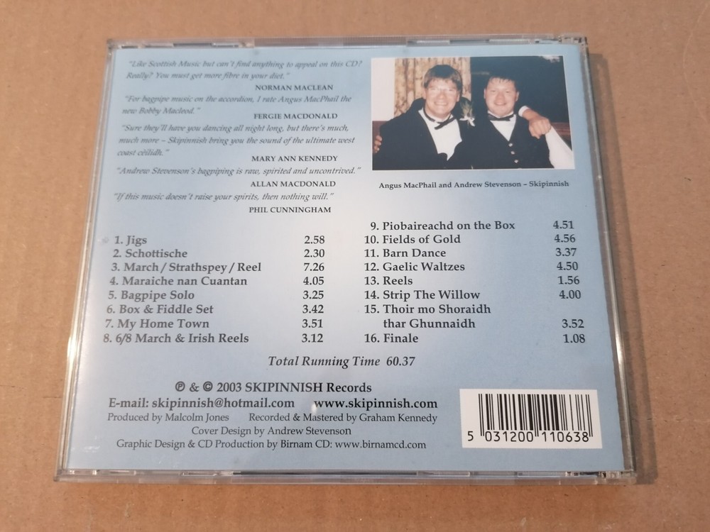 Skipinnish Sgurr Mor To Skerryvore CD 2003