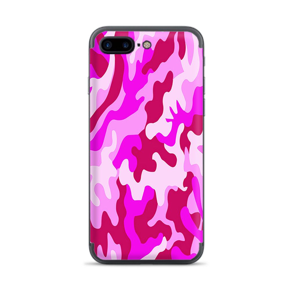Apple iPhone 7 / 8 Plus Skins Decal Wrap pink camo, camouflage