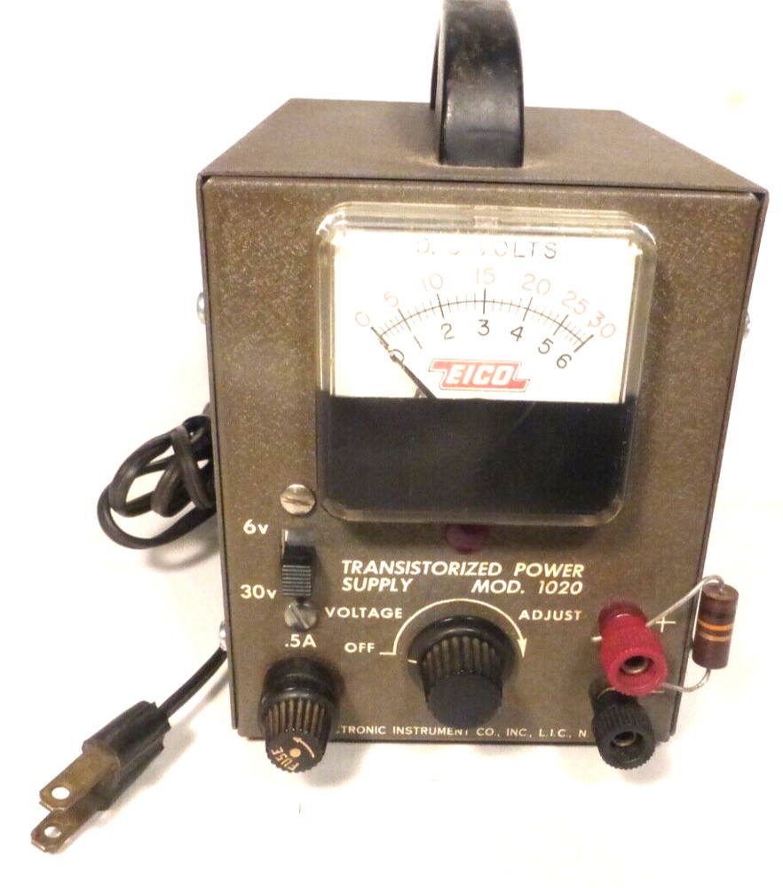 Electronic Instrument's TRANSISTORIZED POWER SUPPLY model 1020 Tested & Working