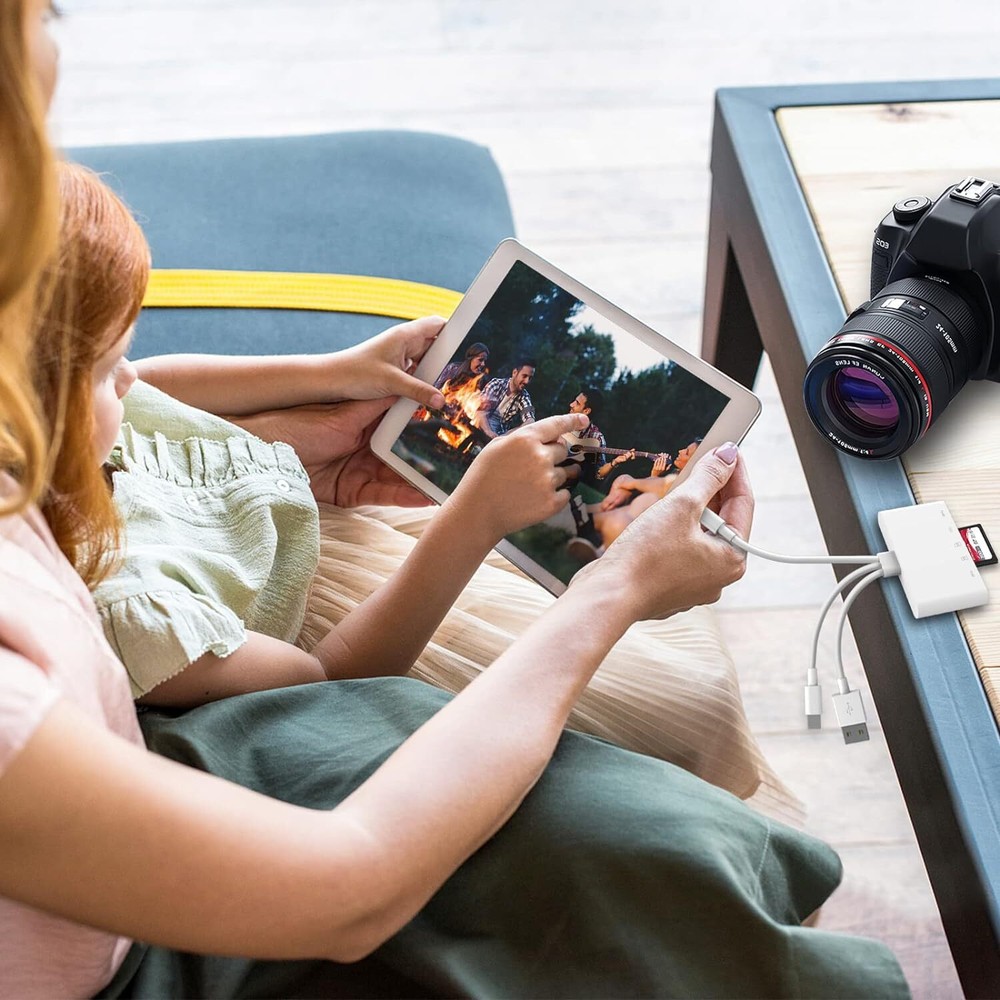 5 in 1 Memory Card Reader USB3.0 OTG Adapter SD Card Reader For iPhone / iPad US