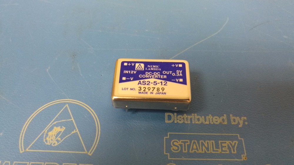 Nemic-Lambda DC-DC Converter 12V Input 5V 0.3 A Output AS2-5-12