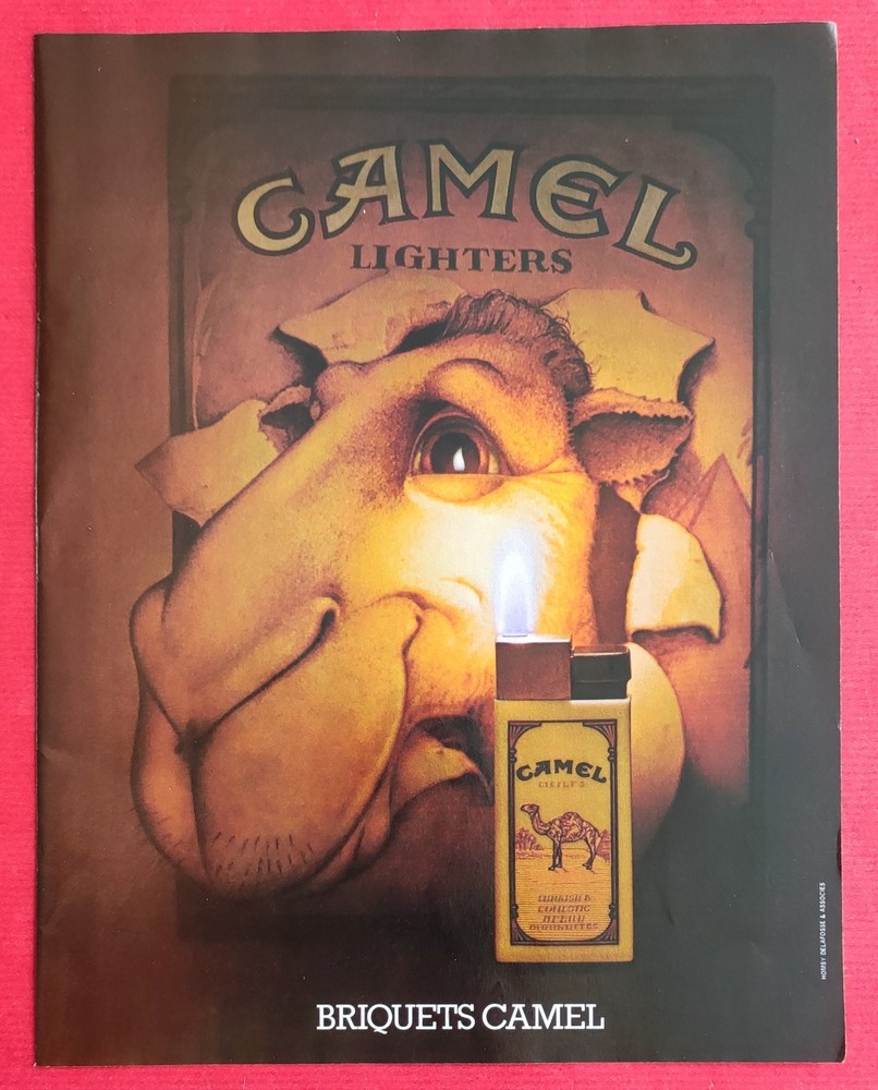 Press advertisement: smoking object Cigarettes Le BRIQUET CAMEL 1980