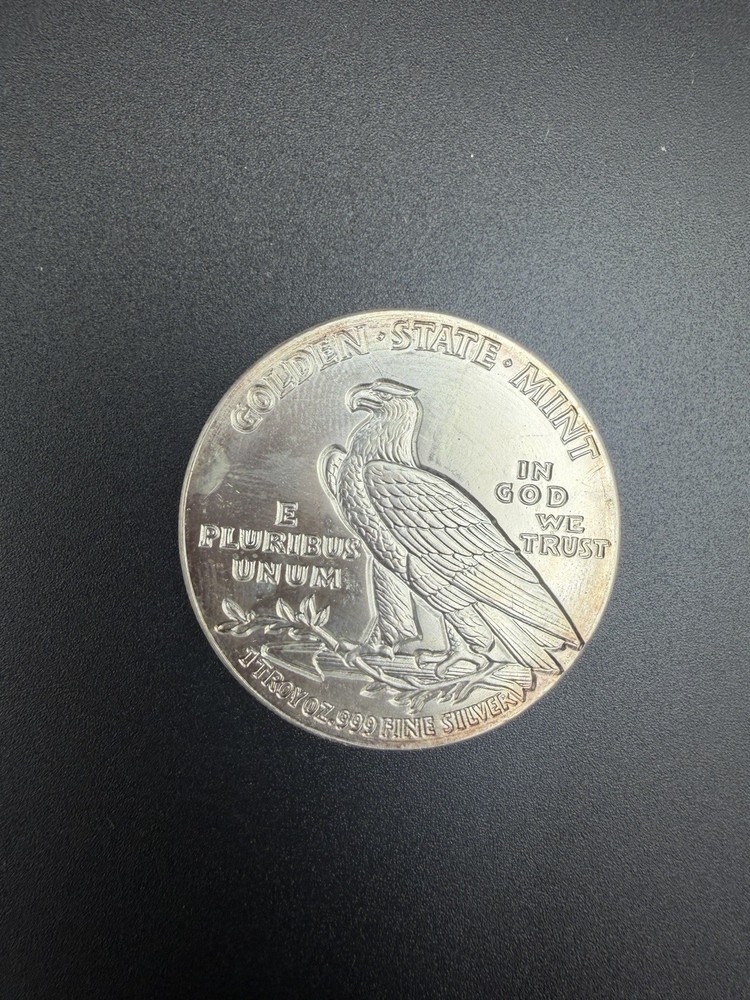 .999 Fine Silver 1 oz Indian Round