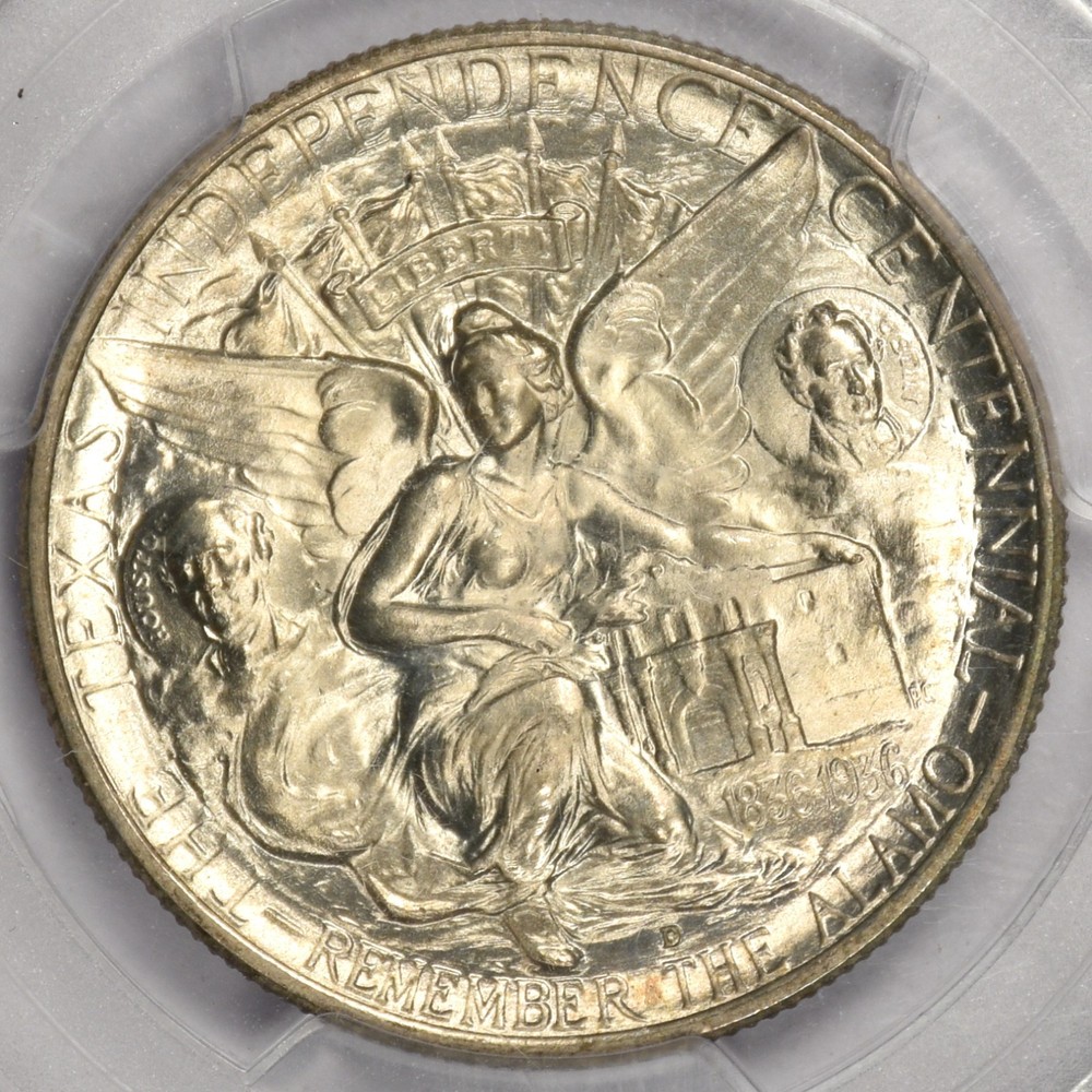 1936-D TEXAS HALF DOLLAR COMMEMORATIVE ~ PCGS MS67 CAC!