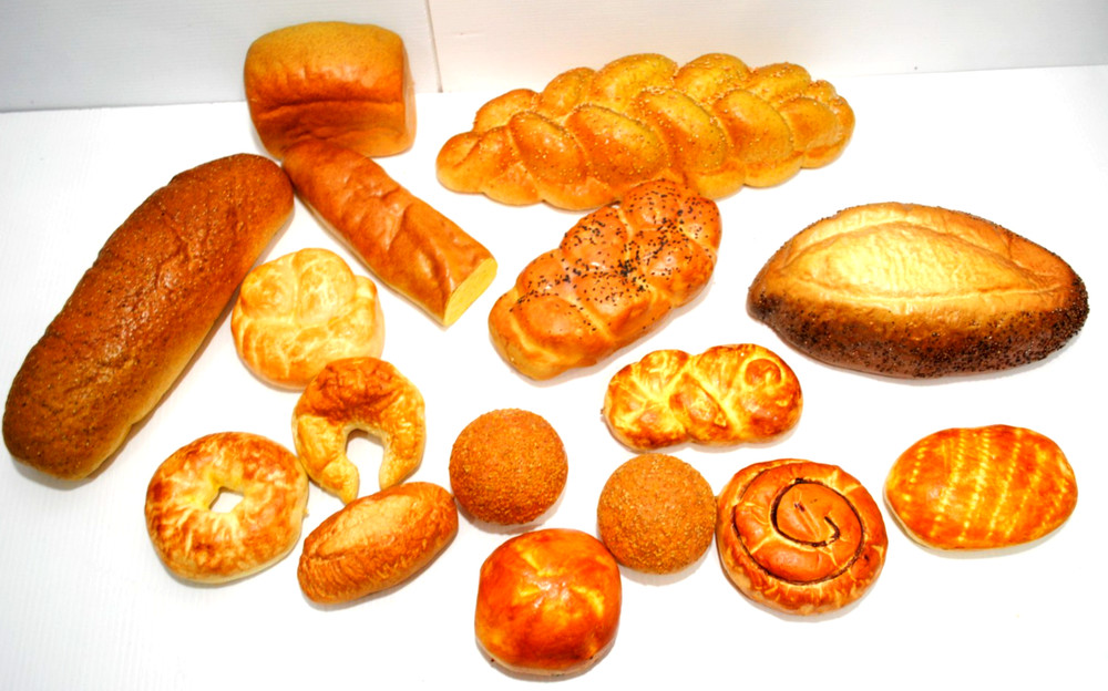 fake bread realistic prop faux