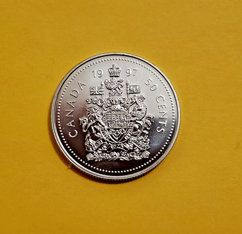 1997 Canadian Specimen Fifty cent piece