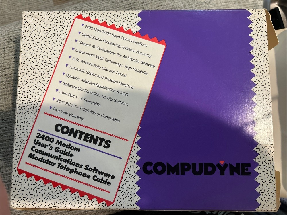 Compudyne 2400 Bps Internal Modem