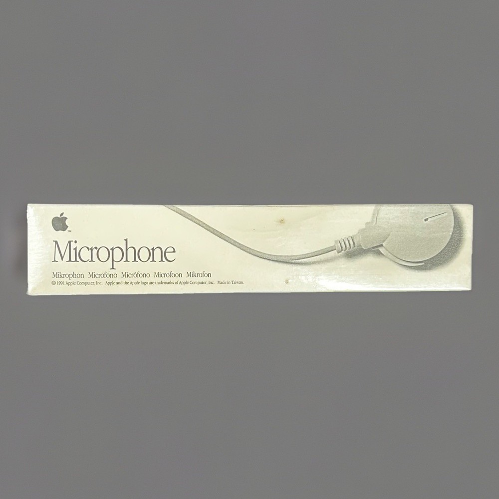 Vintage Apple Computer, Inc Microphone 1991  (SEALED IN BOX)