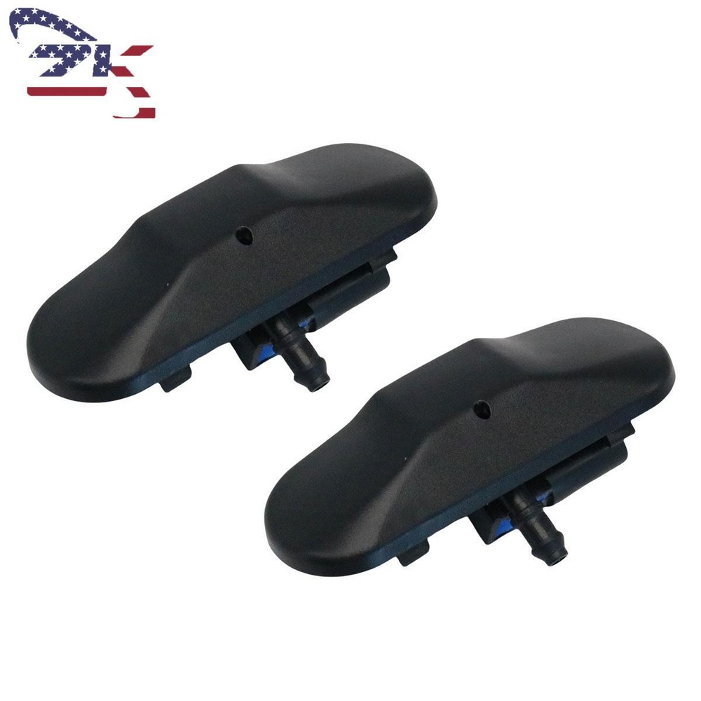 Pair Heated Windshield Washer Spray Nozzle For VW Jetta Golf Bettle Audi A4 A6