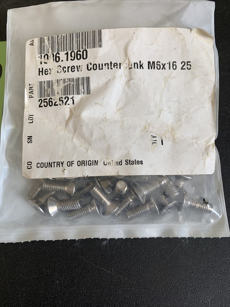Rational Combi Steamer Replacement Part No.1006.1960 (25)Hex Socket Counter Sunk