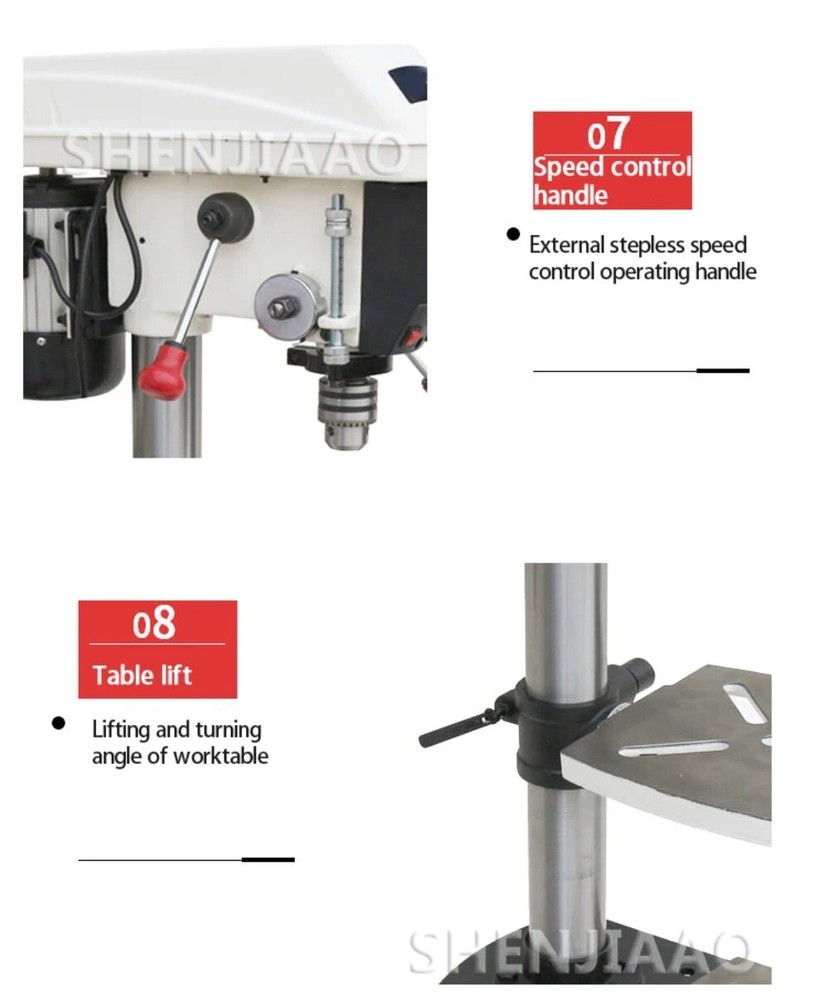 Laser Table Drill Multifunctional Home Use Stepless Speed Control Drill