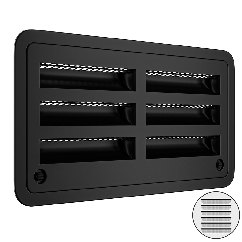 20" Compatible with Dometic Refrigerator Side Wall Vent 3109492.003 (Black)