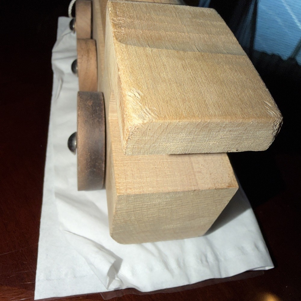 handcrafted wooden toy train Engine Pull Toy