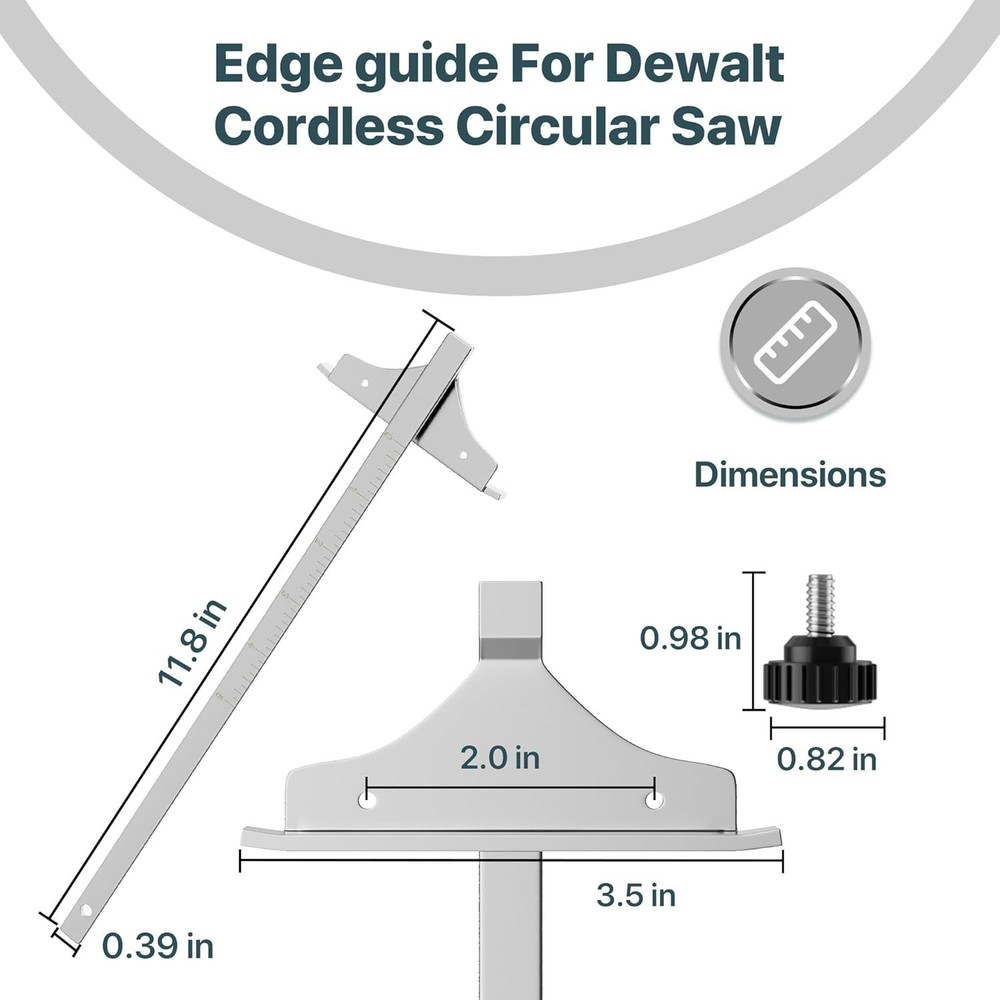Circular Saw Guide Replacement for De-Walt - Precision Cutting Fence