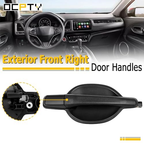 Door Handle Exterior Front Passenger Right Side Replacement fit 2004-2011 for