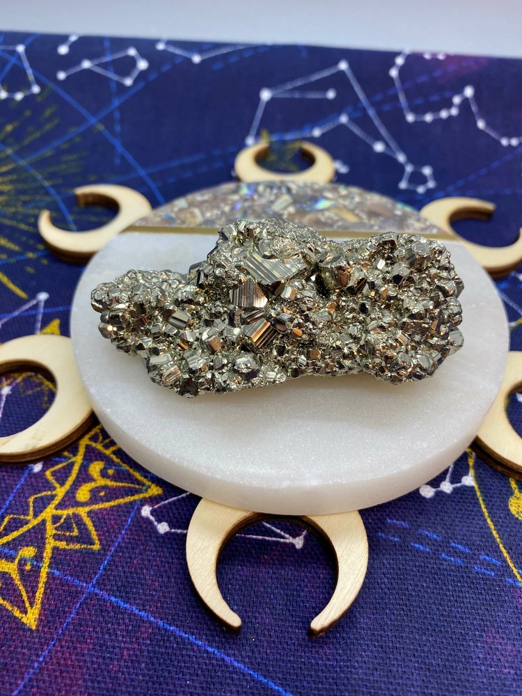128 Gram Pyrite Free Form Crystal Specimen