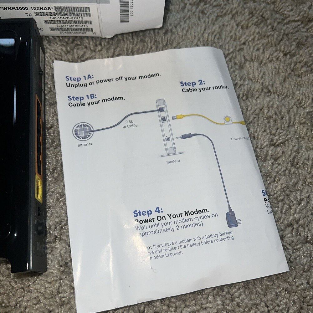 4C Netgear Wireless Router N300 WNR2000 Bundle