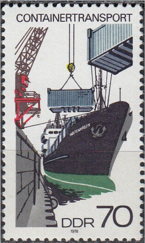 DDR #Mi2329 MNH 1978 Container Loading Ship [1917]