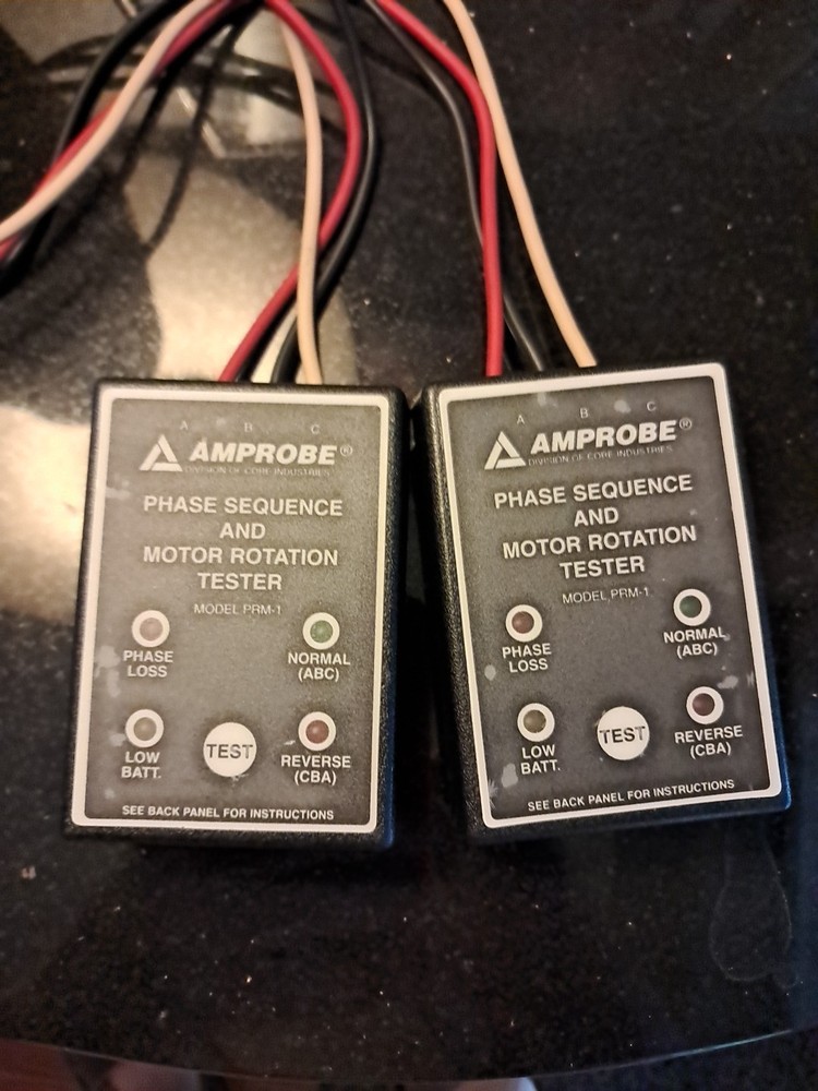 Amprobe PRM-1  Phase Sequence and Motor Rotation Tester