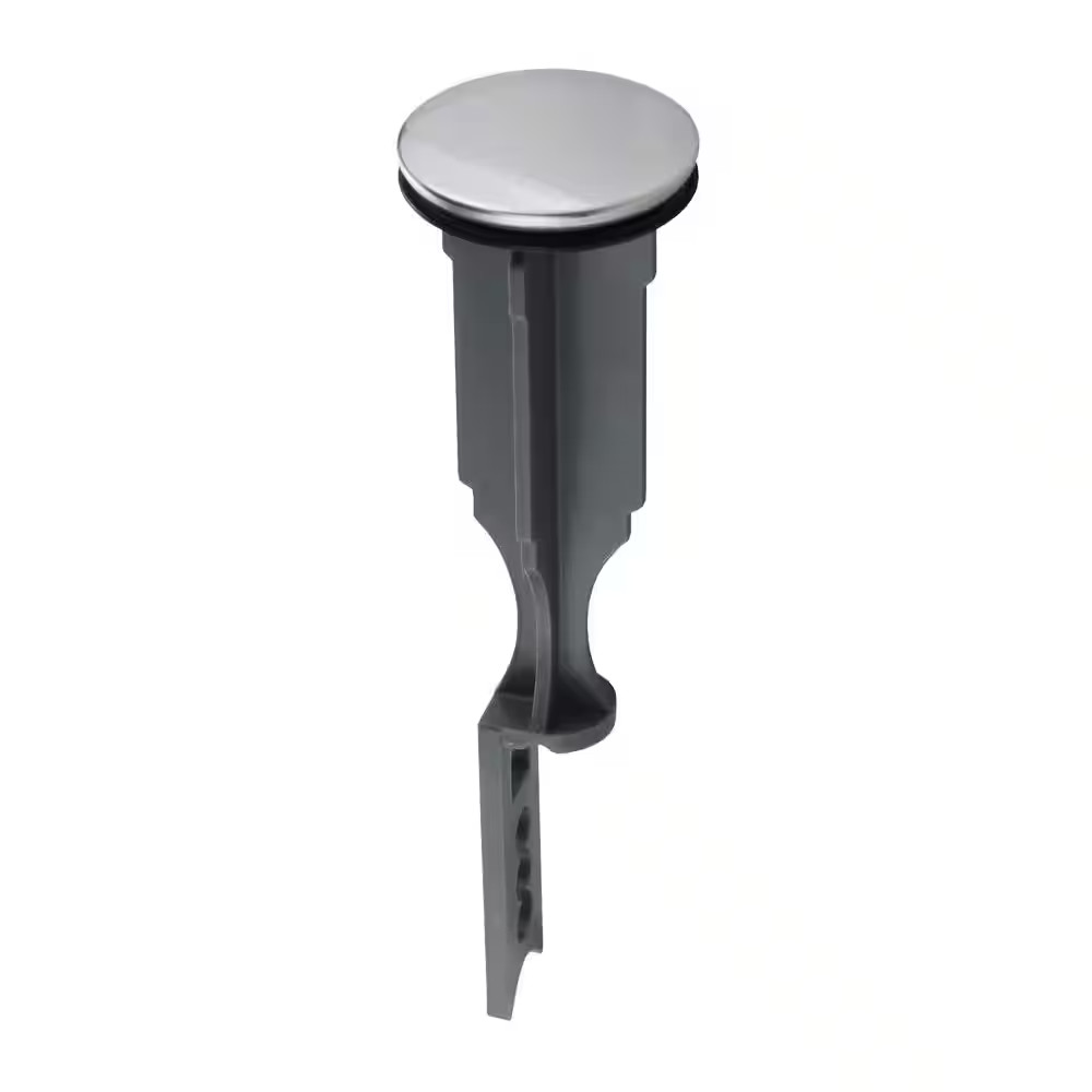 5 In. Plastic Bathroom Pop-Up Drain Stopper in Chrome