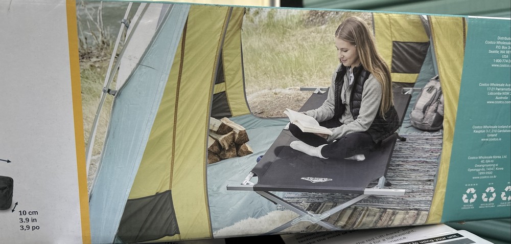 ⚡️Cascade Heavy Duty Camp Cot - 300 Pound Capacity (78x17)