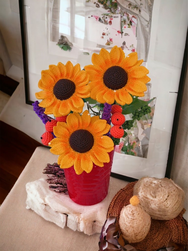 Crochet sunflower 🌻🌻🌻