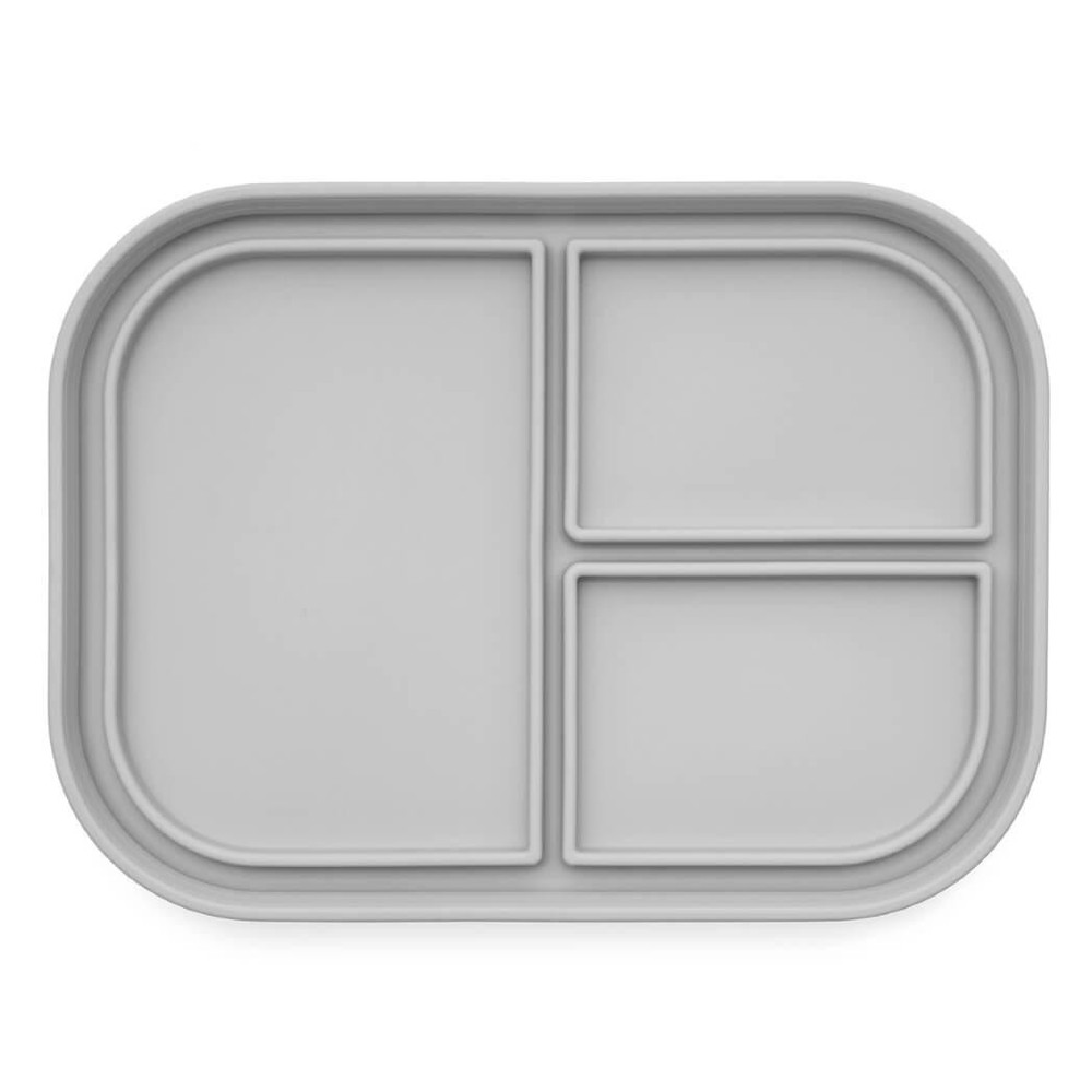 Ali+Oli Silicone Bento Box, Construction, Gray