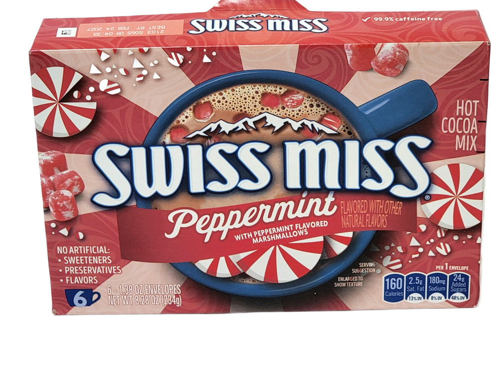 Swiss Miss Peppermint Hot Cocoa Mix With Marshmallows 6 Pack Packets წ