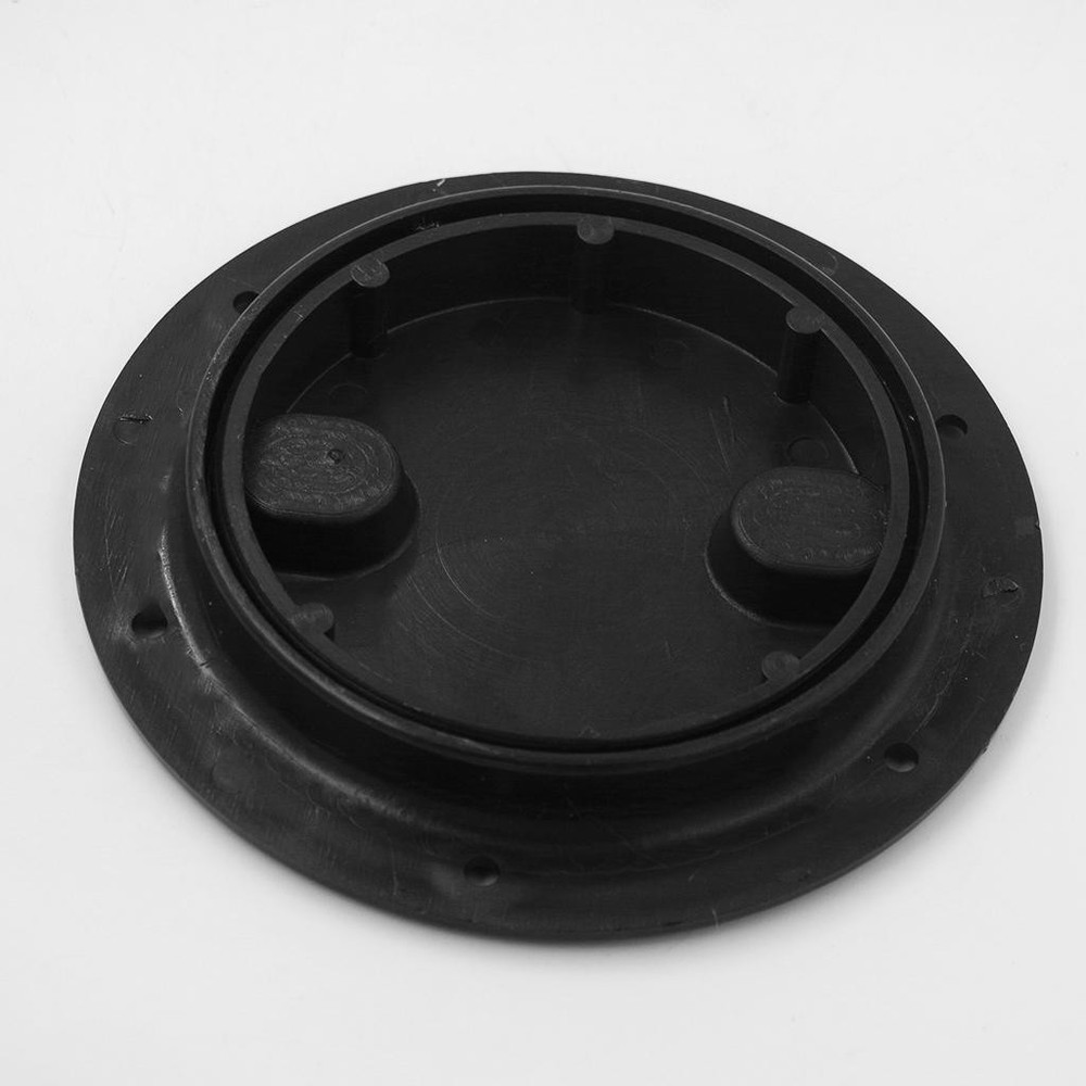 Boat Deck Plate with Boat Accessory 6 \\\"Black Plastic