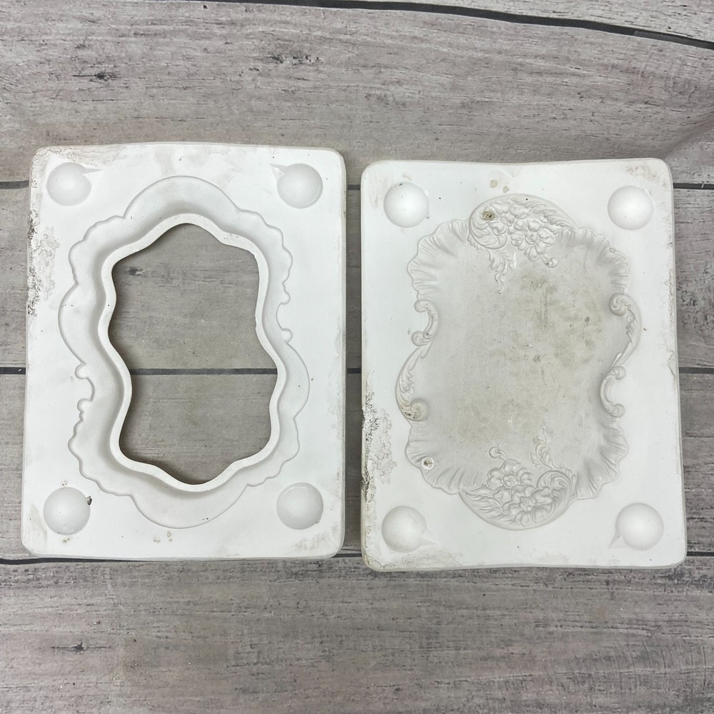 Bell Ceramic Casting Mold Ornate Picture Frame #551