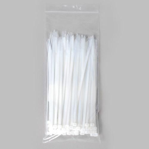 Cable Ties 8" Natural 100 Pcs.