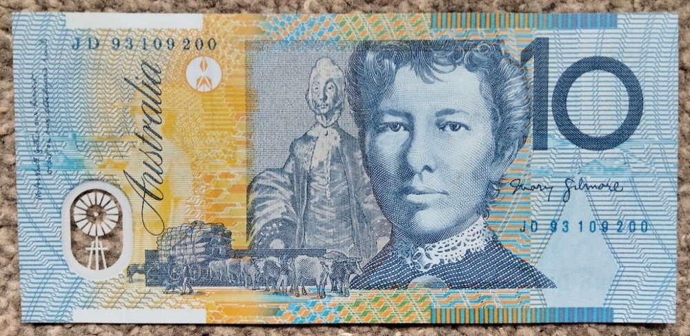 Australia 10 Dollars 1993 P-52a EF+