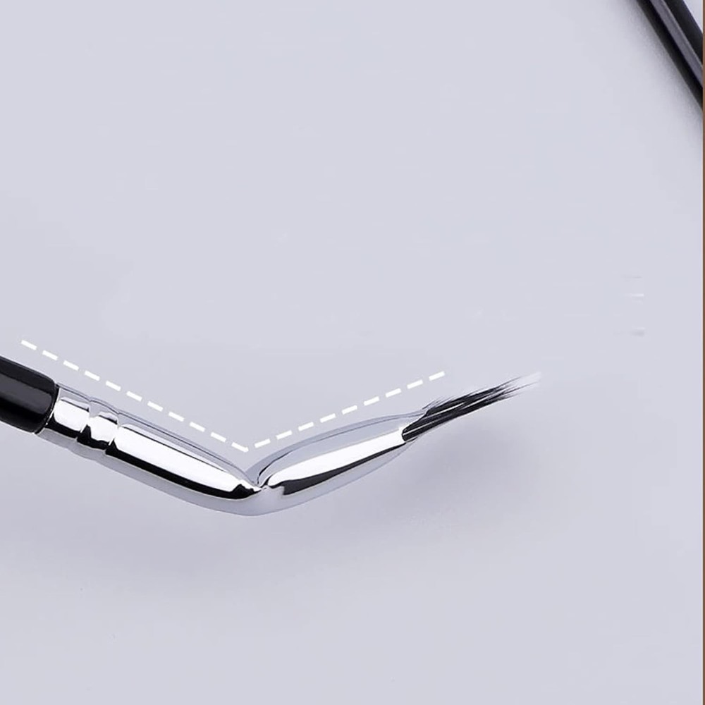 Fan Mascara Brushes Eyelash Eyebrow, 2Pcs Black Makeup Tools