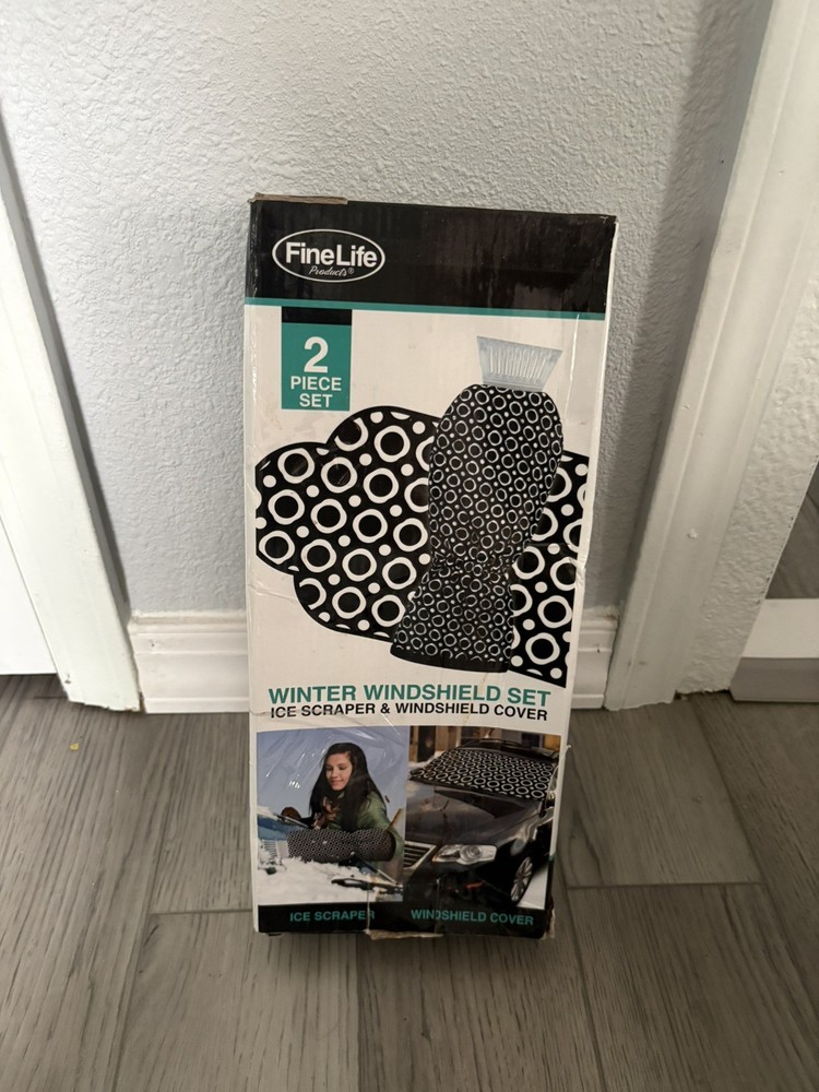 Winter Windshield Set - Ice Scraper & Windshield Cover - FineLife
