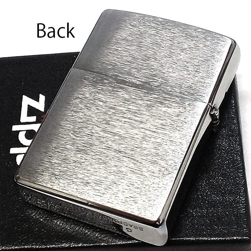 Zippo Beach World Surfing Silver Satin One Side Processing Etching Lighter Japan