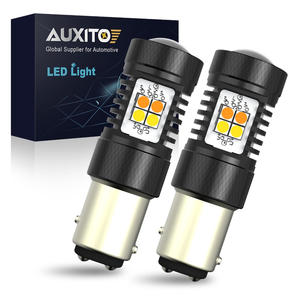 AUXITO 1157 LED Turn Signal Light Bulbs Switchback Amber White Anti Hyper Flash