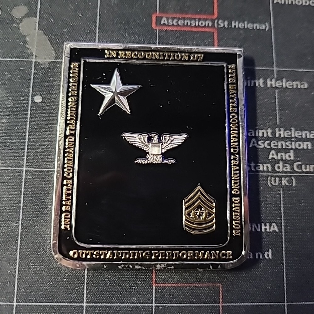 2nd Brigade 75th Battle Command Training Division Lightning Challenge Coin