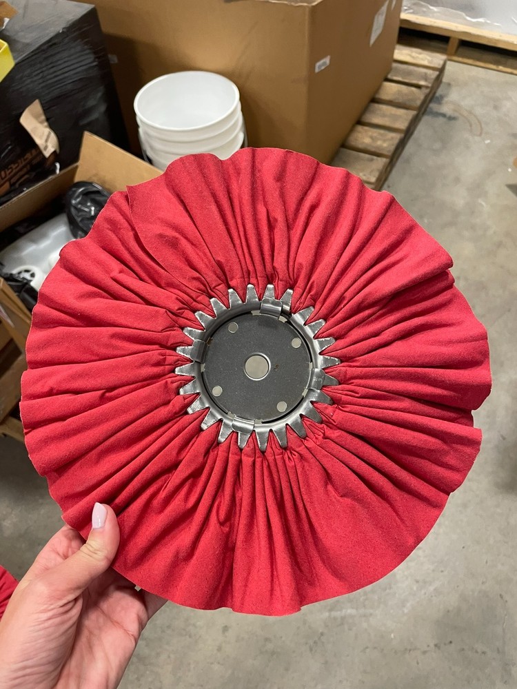 12" Red Airway Buffing Wheel for Angle Grinder