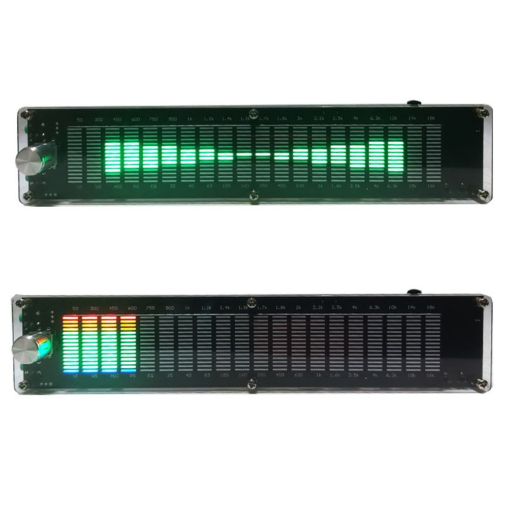 20 Segment LED Level Display Stereo VU Meter Indicator Music Spectrum Analyzer
