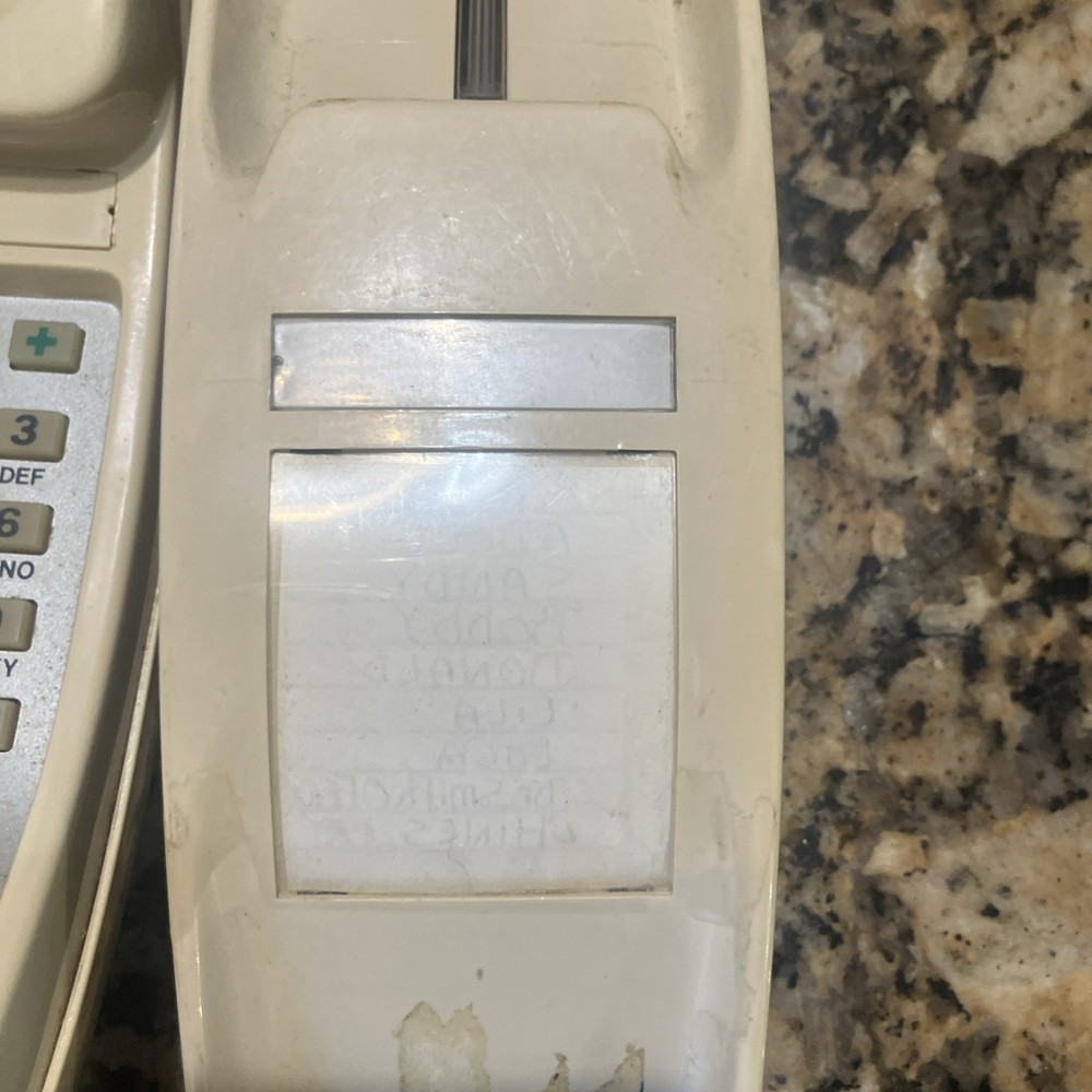 Vintage GTE Wall Phone With Push Buttons