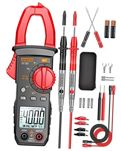 Digital Clamp Meter Multimeter Tester - 4000 Counts with 4000 Counts AC Current