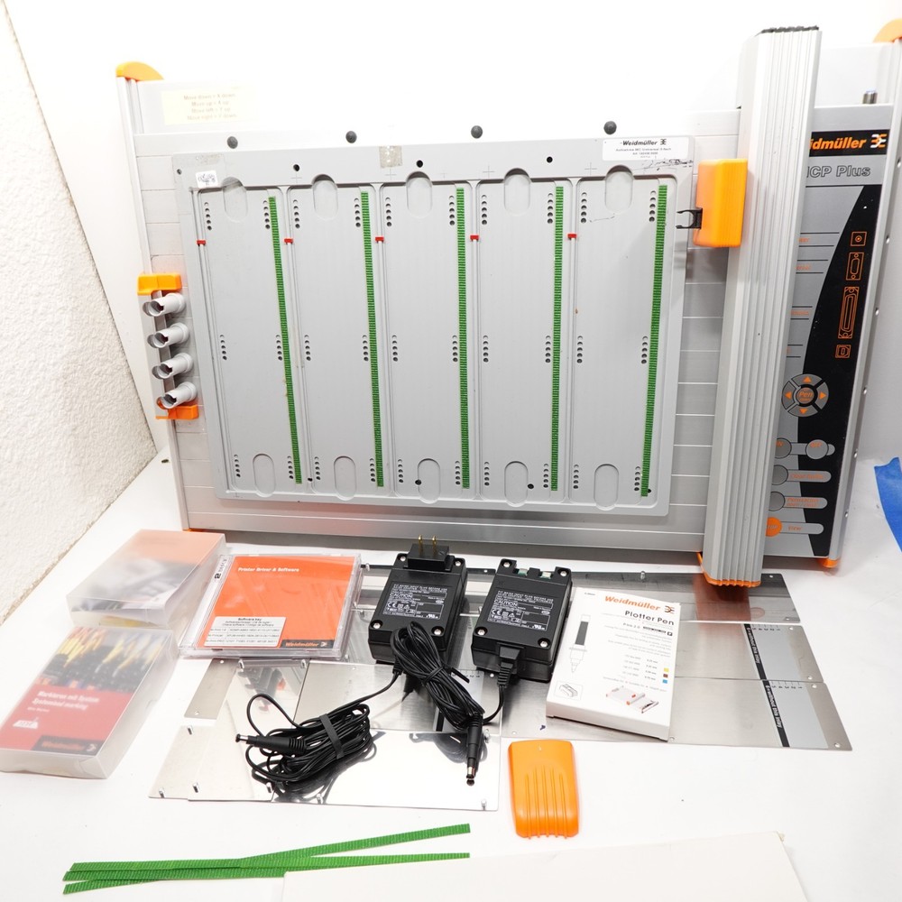 Weidmüller MCP Plus Plotter Printer System w/ Software, Power Supply, Accessorie