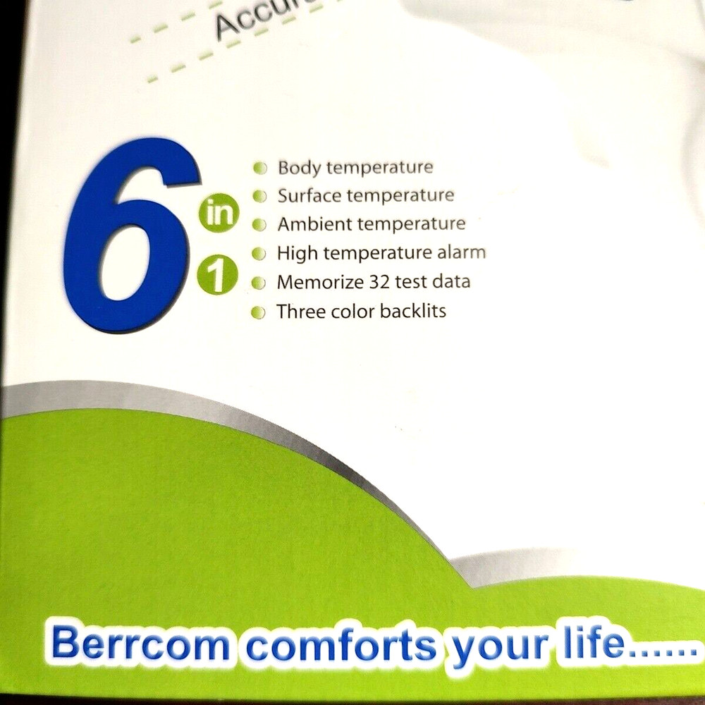 Berrcom Infrared Forehead Thermometer JXB 178 NonContact 1 Second Testing
