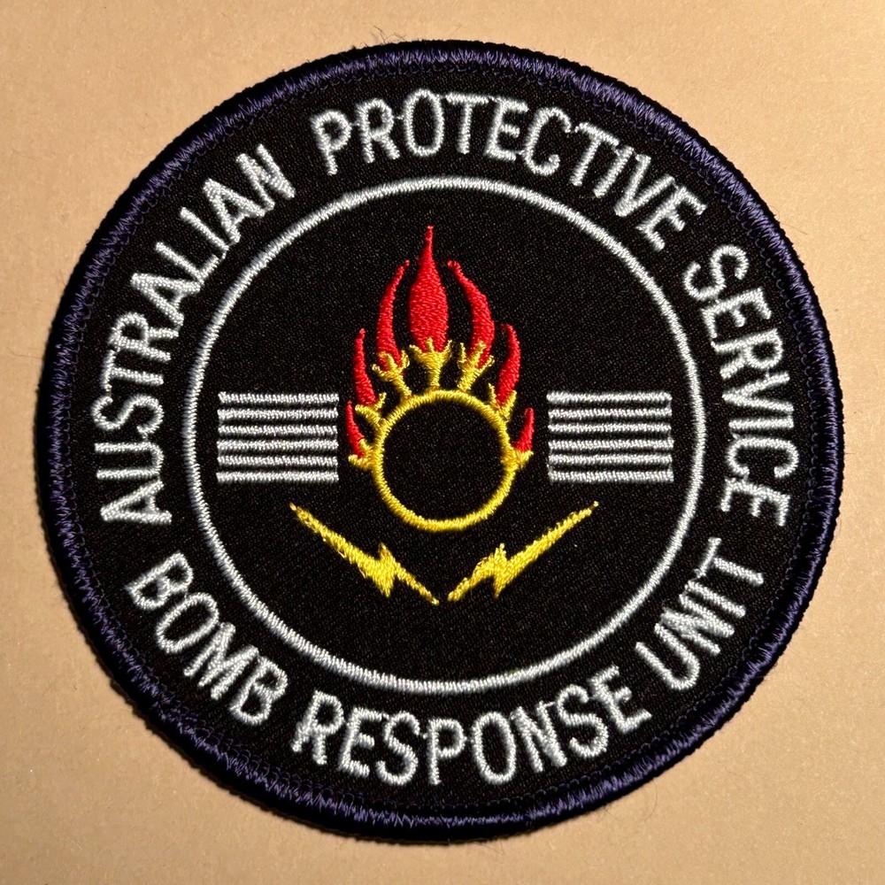 Australian Protective Service Bomb Response Patch ~ 3” Tall