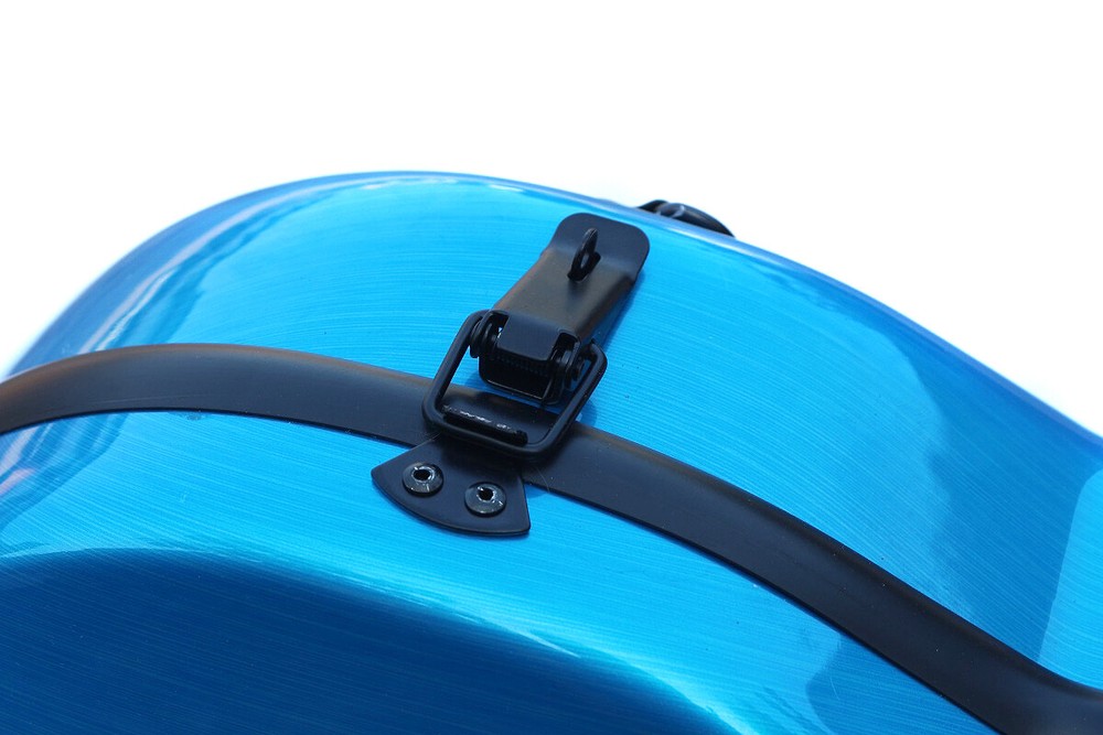 Blue Violin case 4/4 Light Strong Hard Shell Case with Straps 2 PCS Bow Holder